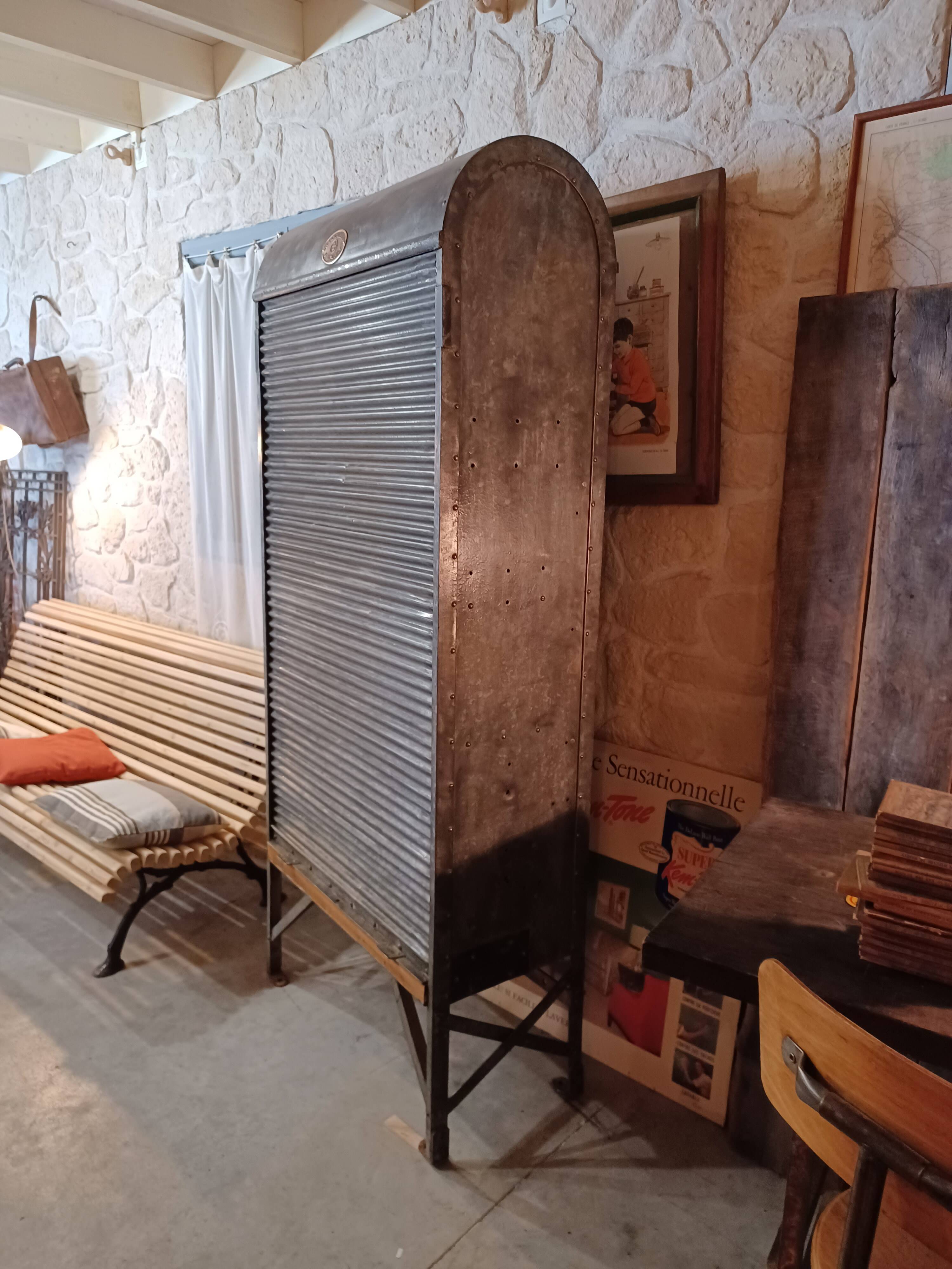 Riveted steel furniture