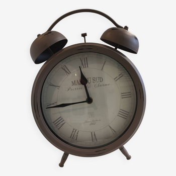 Quartz clock station table pendulum deco alarm clock retro vintage mas du sud