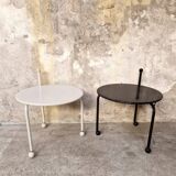 Pair of Ikea Bogen tables, 1986