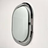 Bauhaus mirror in chrome-plated steel