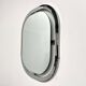 Bauhaus mirror in chrome-plated steel