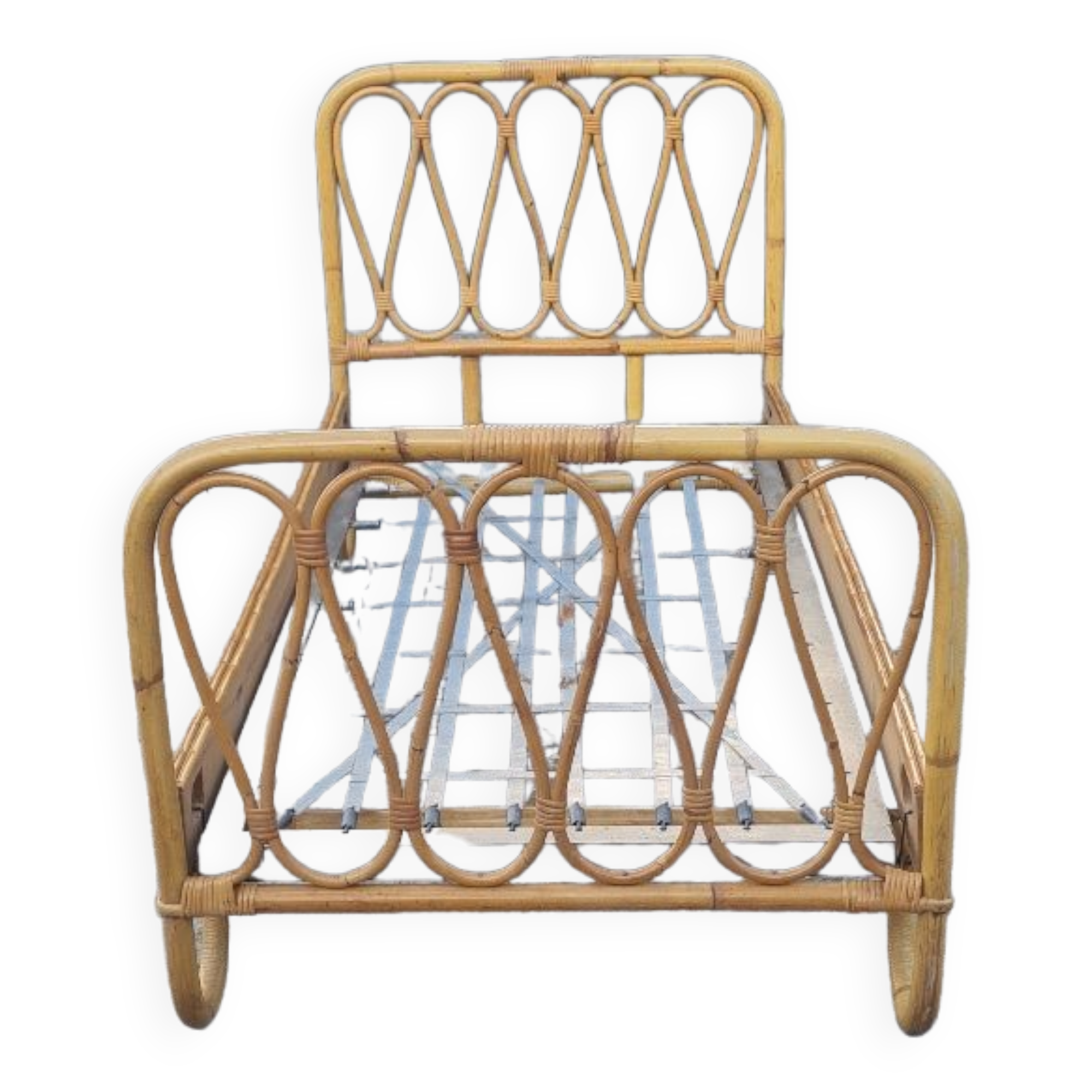 Rattan bed 1960