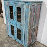 Ancien vaisselier en teck birman