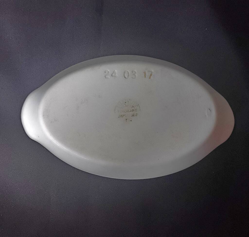 Pillivuyt Oval Au Gratin White Baking Dishes Porcelain-set 2