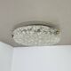 Large 40cm Murano Ice Glass Flushmount Wall Light by Hillebrand Leuchten, 1