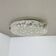 Large 40cm Murano Ice Glass Flushmount Wall Light by Hillebrand Leuchten, 1