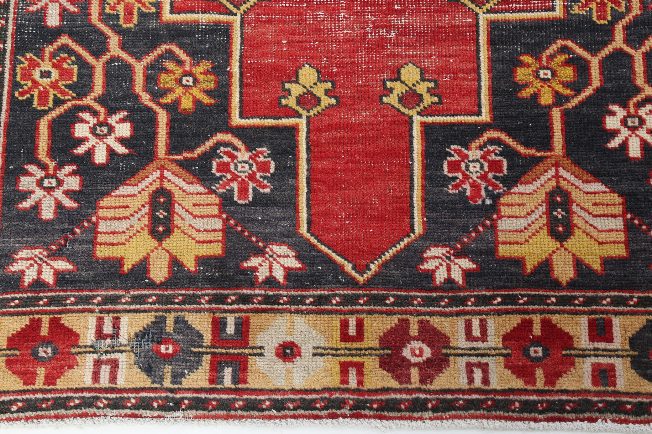 248x123cm red handmade turkish rug