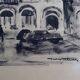 Strasbourg, original Indian ink wash drawing by Jean Villette (1913-2005)