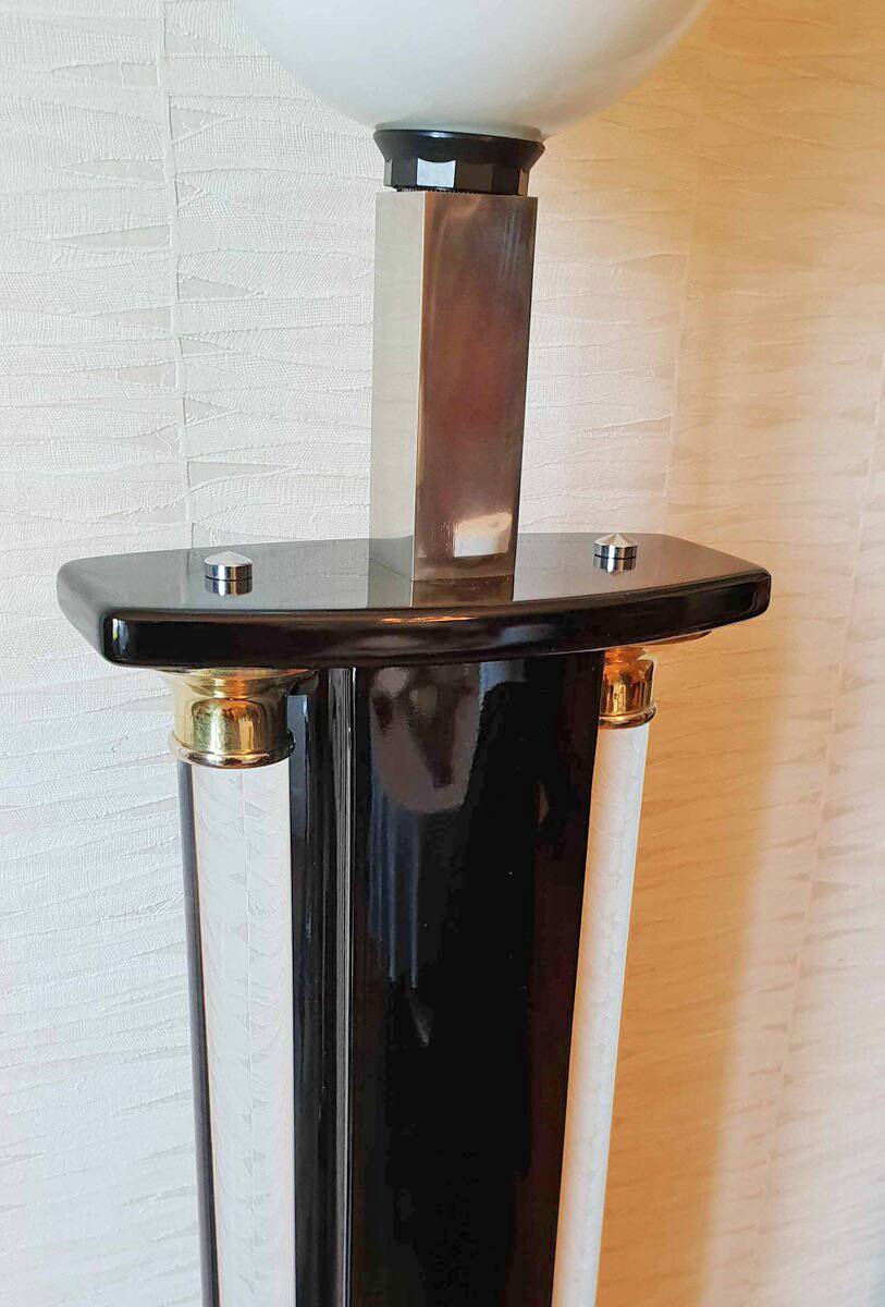 1970 lacquer and lucite floor lamp