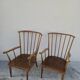 Paire de fauteuils Baumann signé modèle Éventail vintage