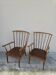 Pair of Baumann armchairs, signed, vintage Fan model