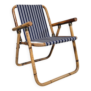 Chaises pliantes en bambou