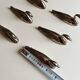 Set of 6 vintage silver-plated metal swan knife rests