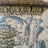 Antique Chinese enameled ceramic lamp