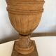 Classic neo-classic wooden baluster lamp in washed XL wood