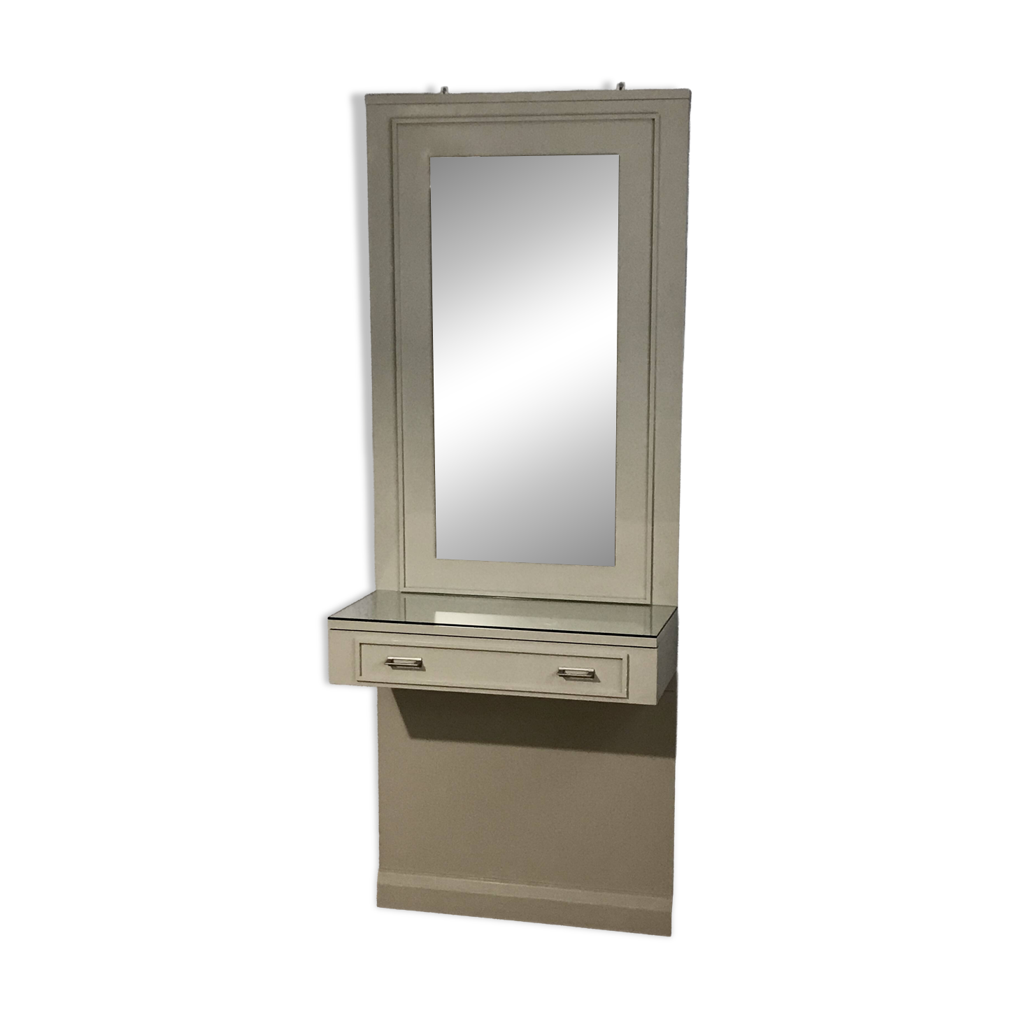 Vintage wall-mounted griffon dressing table with mirror