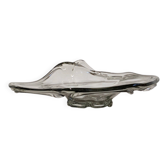 Fruit bowl or XXL pocket emptier in Murano glass, Italy circa 1970.