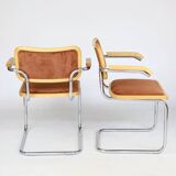 Pair of B64 corduroy chairs