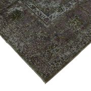 Hand-knotted persian antique 1970s 295 cm x 385 cm grey wool carpet