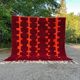 Moroccan Berber Beni Ourain Custom Red Rug 250/150cm