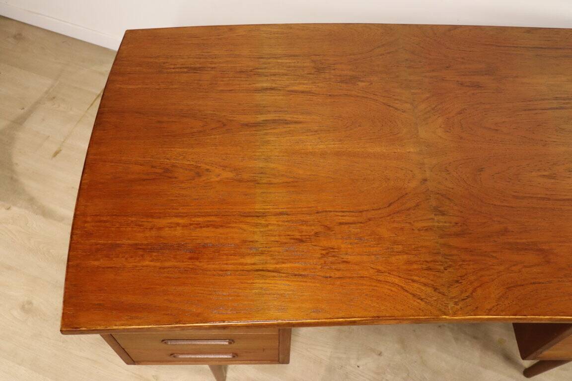 Scandinavian double-sided teak desk, 1960