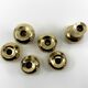 6 small brass candlesticks • Landskrona Mässing • Sweden • Circa 1978