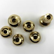6 small brass candlesticks • Landskrona Mässing • Sweden • Circa 1978