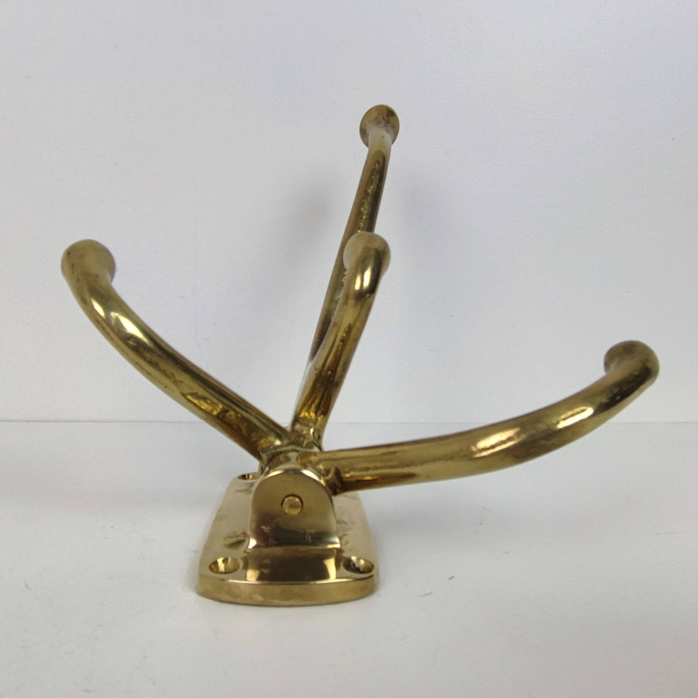 Brass coat hook