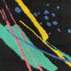 Postmodern Abstract Low Pile Wool Rug from the 1980's