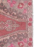 Vintage Turkish rug from Oushak, hand-woven 119x231 cm