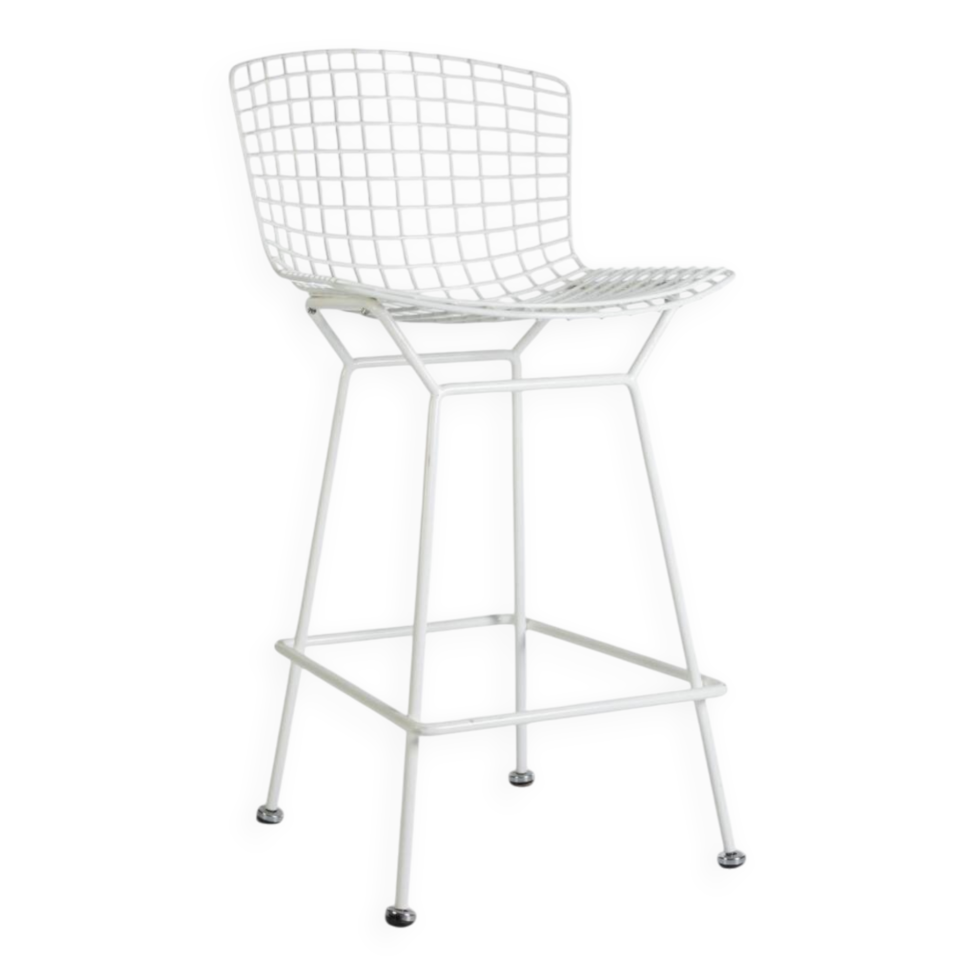 White Knoll Original Harry Bertoia 428 Wire Barstool