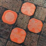 Jean Jaffeux ceramic coffee table vintage design 60-70-80