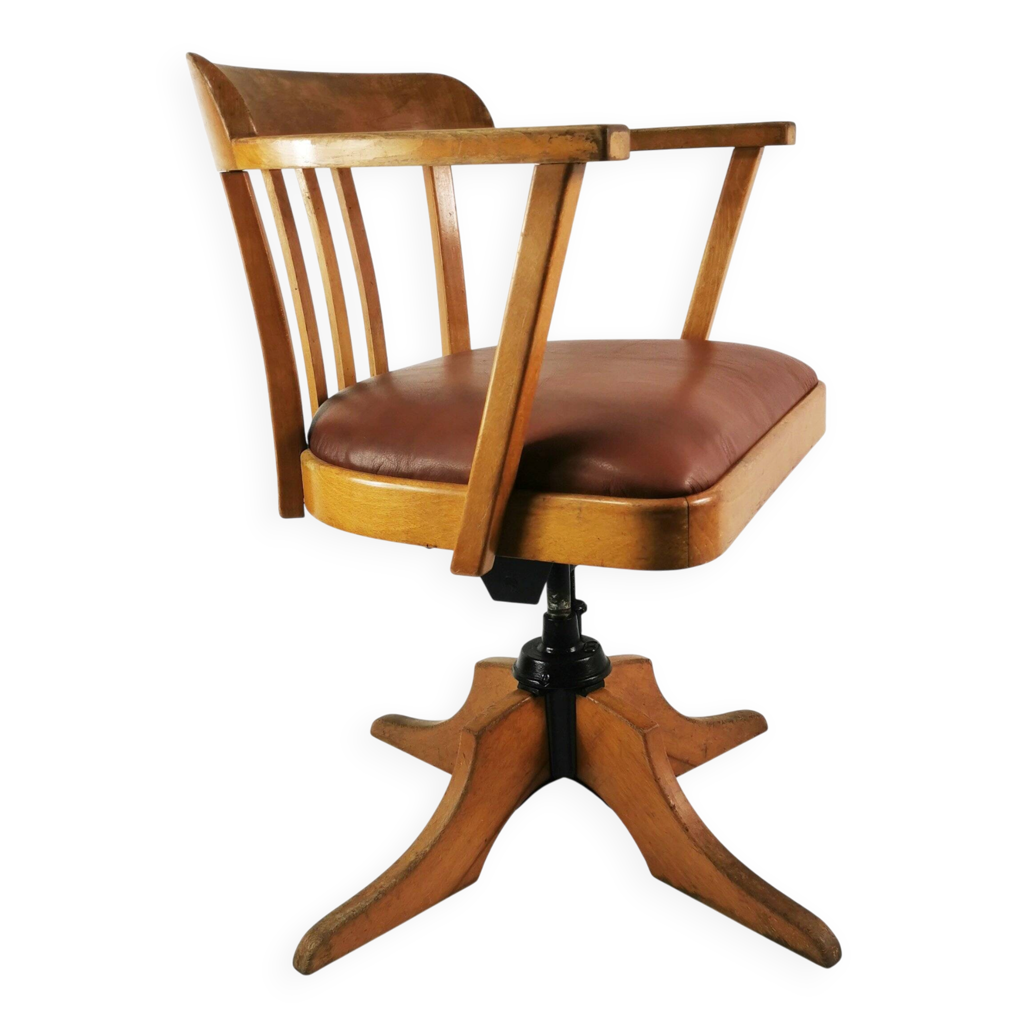 Chaise de bureau Art Déco, Ehapa, Danemark, années 1930