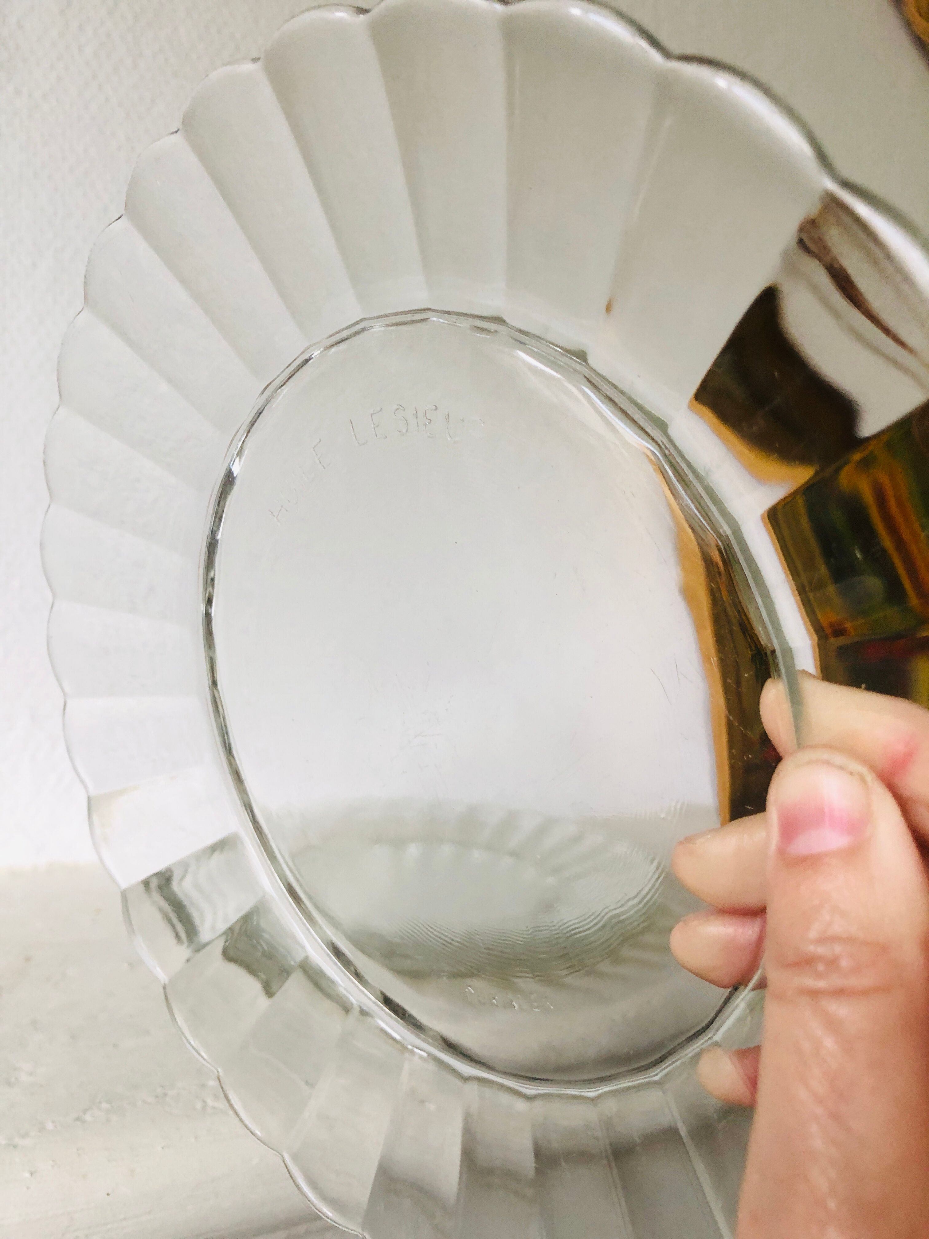 4 flat plates Duralex Oil Lesieur