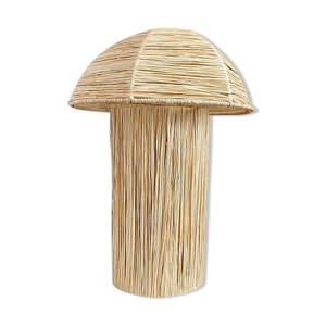 Lampe raphia naturelle