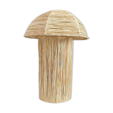 Natural raffia lamp