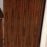 Small Art Deco Bar Cabinet, Macassar Veneer, France, circa 1930