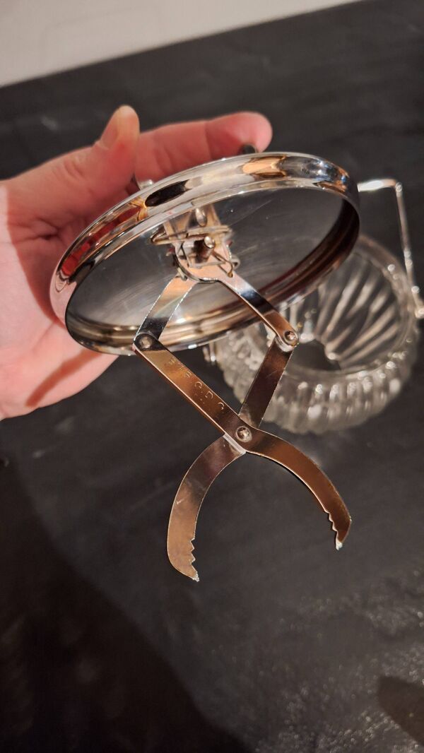 Pot à biscuits/ sucrier avec couvercle à pince