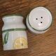 Vintage Lbp salt and pepper shaker set in ceramic – Lemon pattern – new