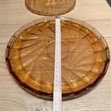 Cloche à fromage en verre marron