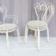 Lot of 6 metal garden seats