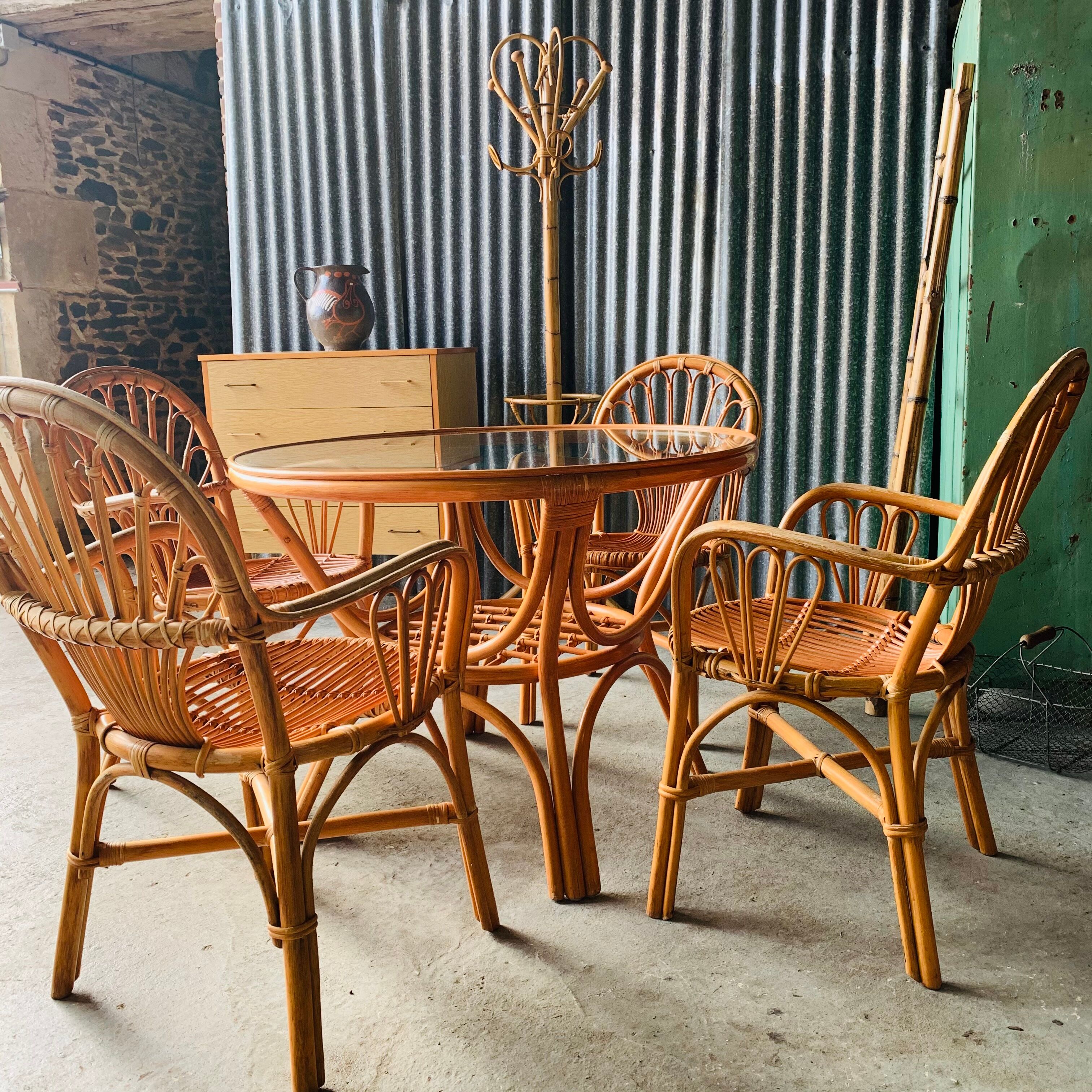 Rattan dining set