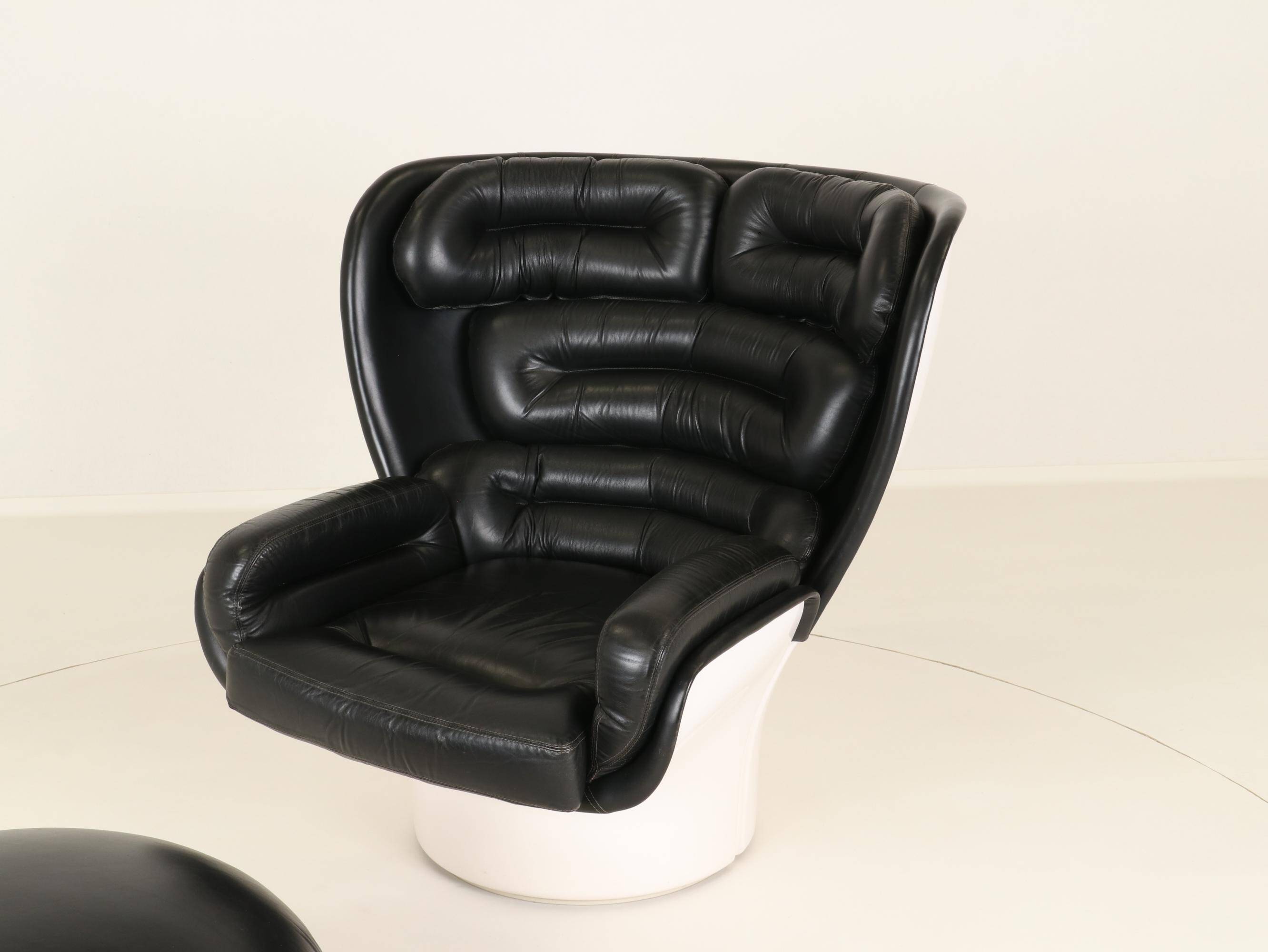 Elda Chair and Ottoman by Joe Colombo for Comfort, Italy, 1970s