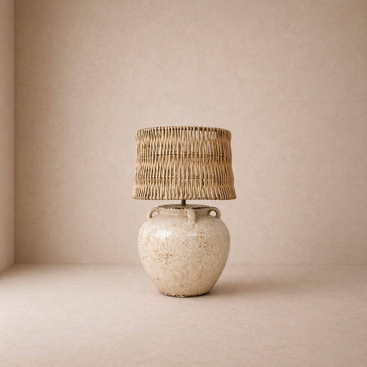 Lampe en céramique XXL, années 1970