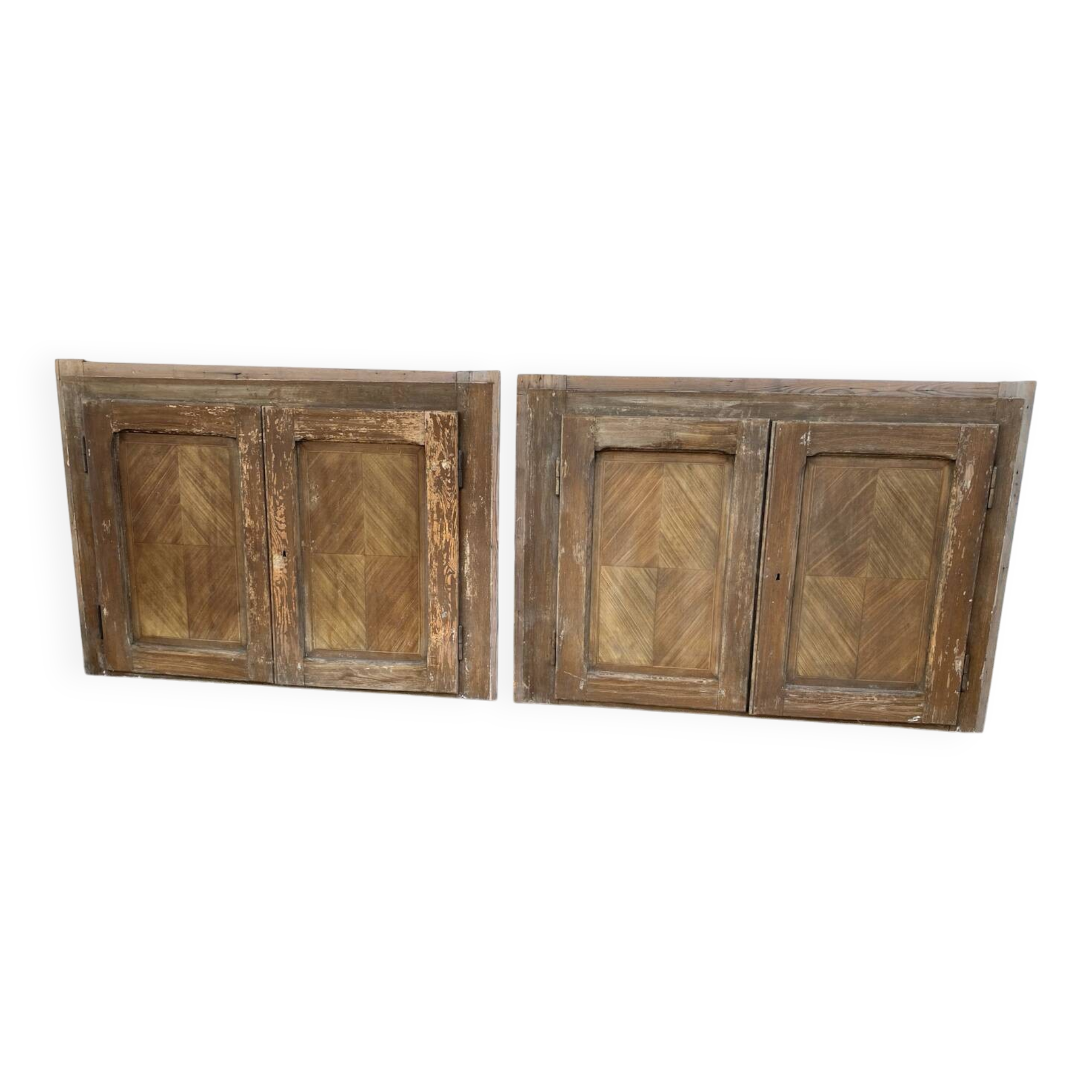 Pine cupboard duo