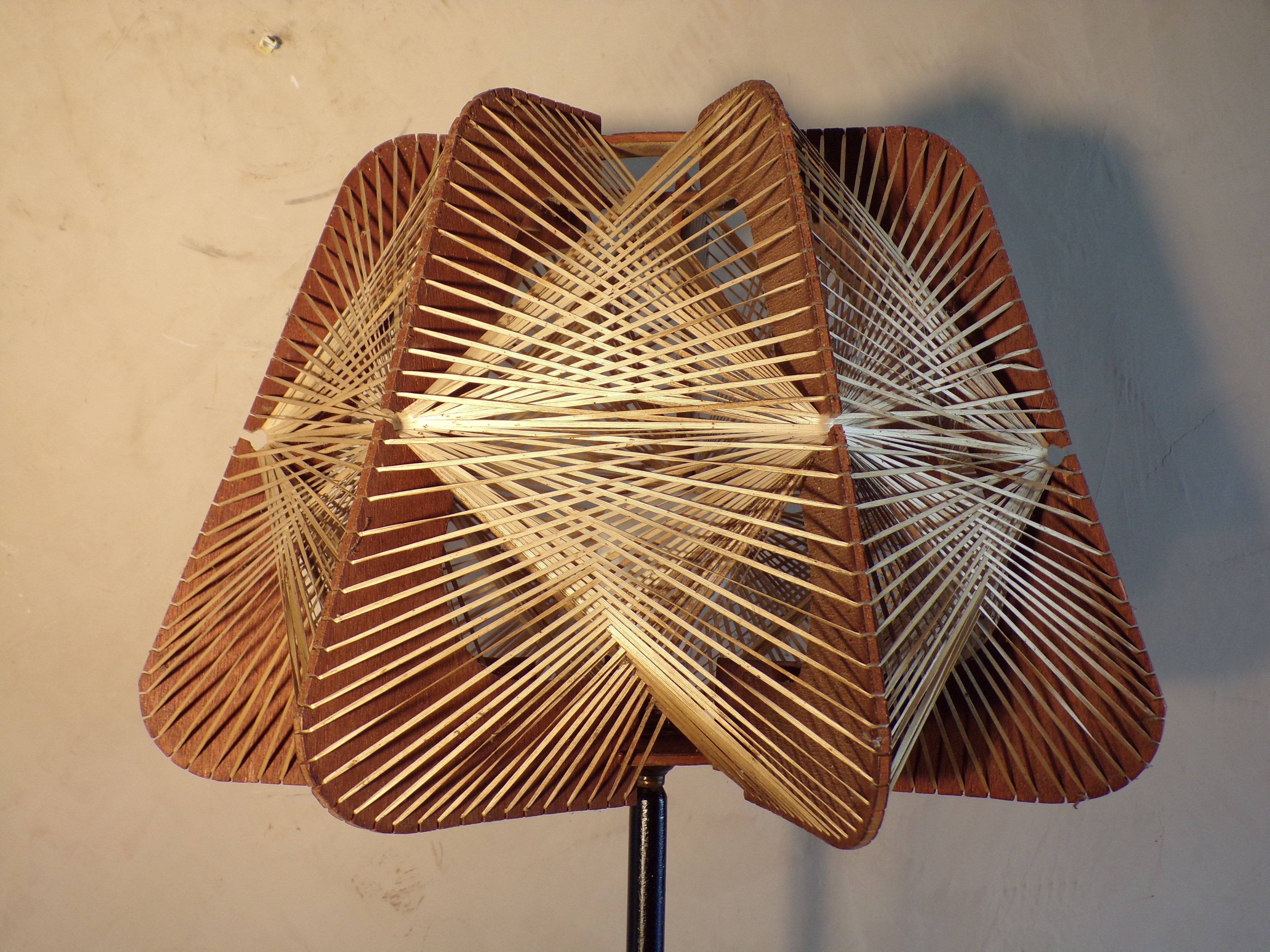 Floor lamp vintage Scandinavian wire Lampshade