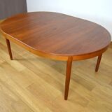 Danish 1960s Round/Oval Teak Table by Harry Ostergaard