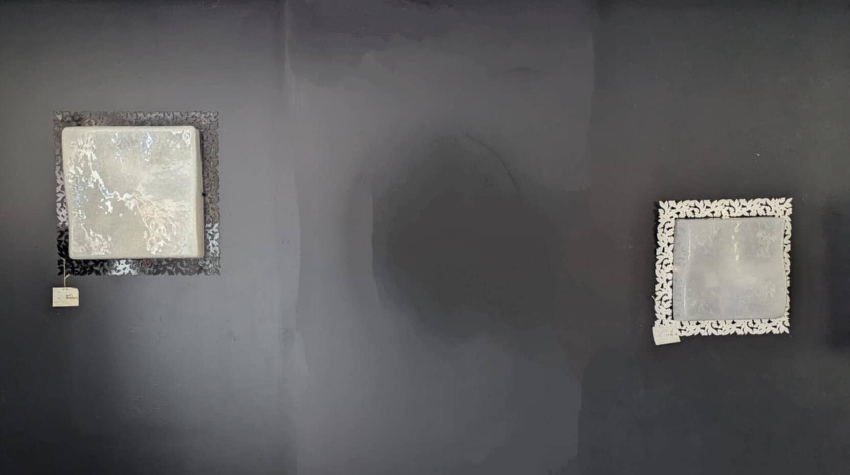 ARTELUCE square wall light in Murano glass and metal from the 70s/80s