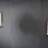 ARTELUCE square wall light in Murano glass and metal from the 70s/80s