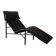 Scandinavian design chaise longue in black leather by Tord Björklund, Sweden 1970.